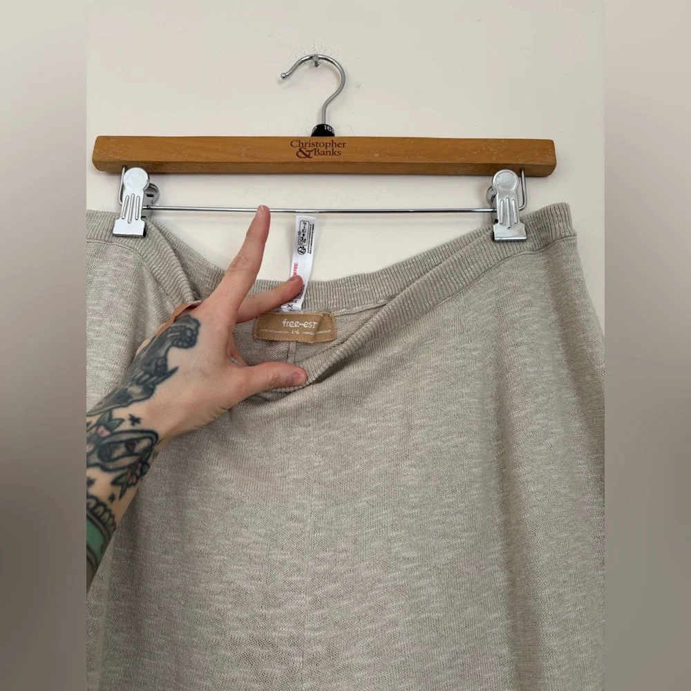 Free People Free Est Demi Cotton-Linen Pants - Picture 5 of 8